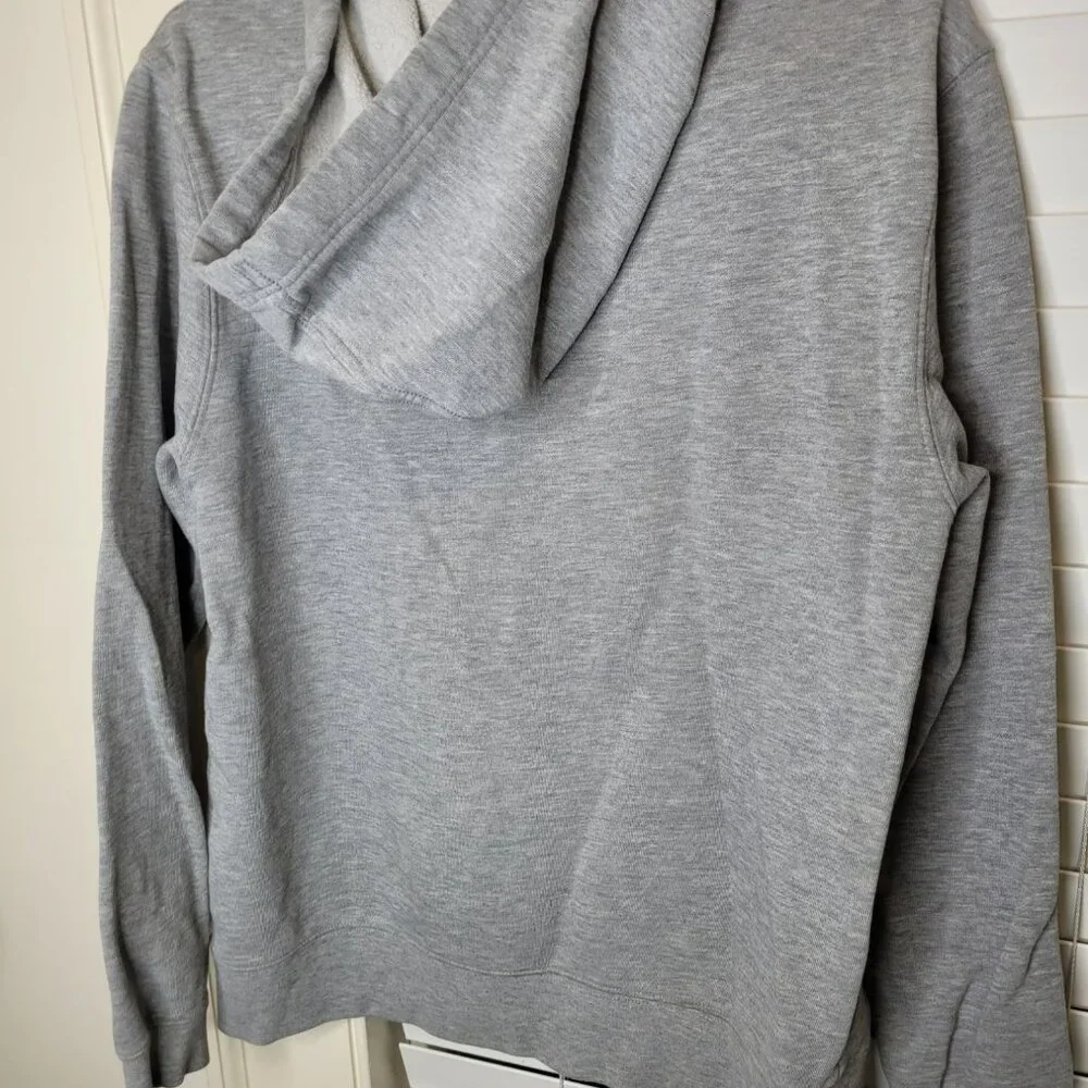 Champion Pullover Sweatshirt Gray Hooded Pocket M bloke normcore grandpa bloke M - Picture 2 of 5